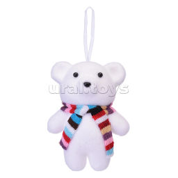 Мой благотворительный взнос в Коробку Храбрости - Новогоднее украшение "Северный мишка" 13 см