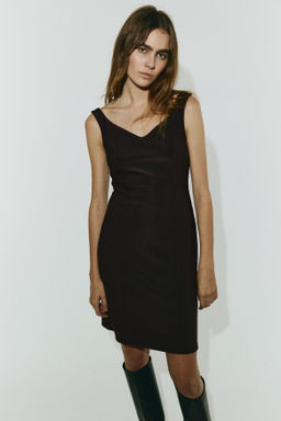 Vestido de punto off-the-shoulder - H&m фото 2