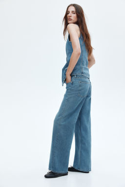 Feather Soft Wide Regular Jeans - H&m фото 6