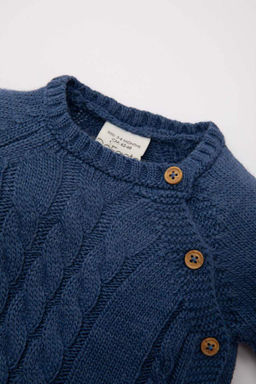 Комплект из 2 свитеров на пуговицах с длинными рукавами для маленьких мальчиков - Defacto фото 3