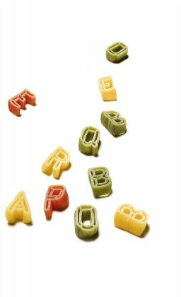 Макаронные изделия без яиц Dalla Costa со шпинатом и томатами Алфавит (0,250 кг)  фото 3