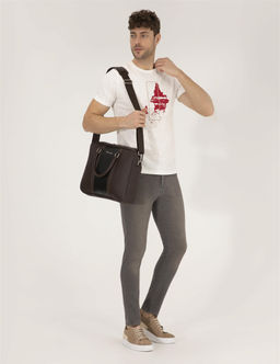 Koyu Gri Slim Fit Jean Pantolon