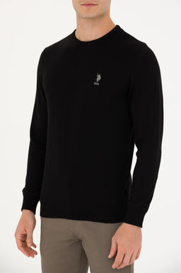 Мужской черный базовый свитер - U.s. polo assn фото 13