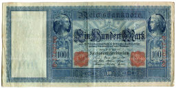 Банкнота 100 марок 1910 года Германия