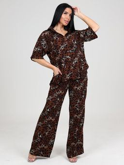 087 ЖЕНСКИЙ КОСТЮМ (брюки) (Коричневый) - А-дина фото 2