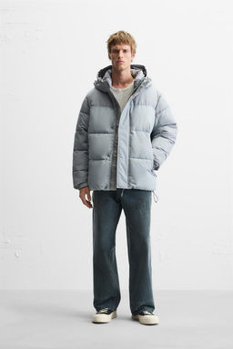 HOODED PUFFER JACKET - Zara фото 8
