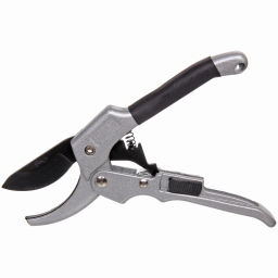 Секатор плоскостной 8" (20,5см) "Макси" усиленный, гальваническое покрытие, алюминиевые комбинированный ручки ДоброСад