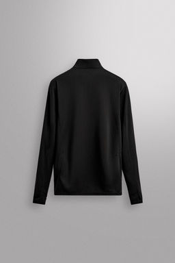 SUDADERA CUELLO CREMALLERA BOLSILLO COMBINADO / Negro - Zara фото 9