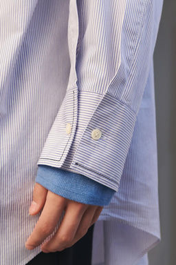 OVERSIZE STRIPE SHIRT LIMITED EDITION - Zara фото 7