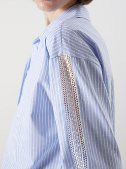 ?izgili Dantel Detayl? Kad?n G?mlek