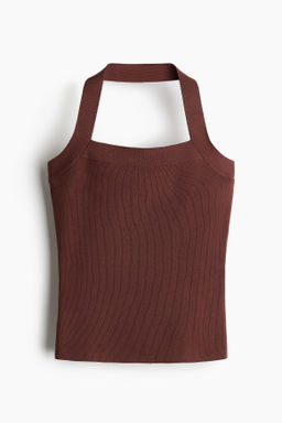 Top halter en punto fino