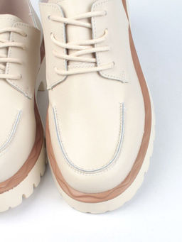 03-HY7-1D BEIGE Полуботинки женские (натуральная кожа)