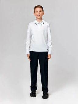 ACOOLA / Сорочка-поло верхняя для мальчиков Irving белоснежный  фото 5