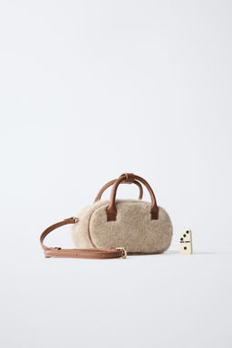 BOWLING SHEEPSKIN CROSSBODY BAG - Zara фото 6