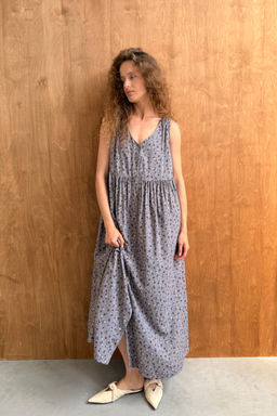 Платье женское ВОЗДУХ122/02/Серый, коричневый - M&G all natural фото 3