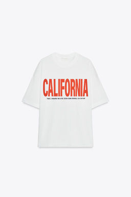 OVERSIZED TEXT T-SHIRT - Zara фото 5
