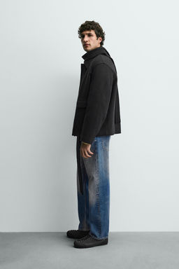 WOOL BLEND COAT WITH FIREMAN CLASP FASTENING - Zara фото 4
