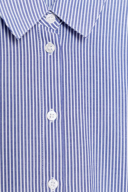 CAMISA ALGOD?N RAYAS / Crudo / Azul - Zara фото 9