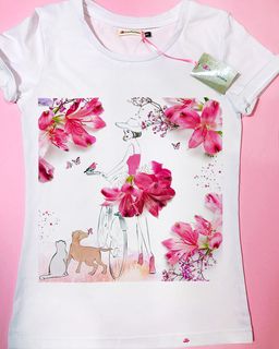 Эксклюзивная футболка Yana Pletneva упаковка плотный Zip пакет!