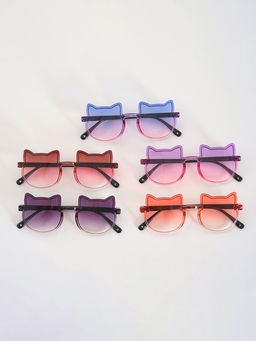 Цена за 2 шт. Карнавальные очки «Кошечка» градиент, цвета МИКС