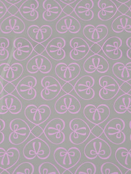 Плёнка для цветов «Бантики», прозрачная/светло- сиреневая, 0.6×9.3±5% м, 40 мкм, 200 г