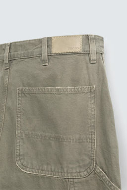 WASHED EFFECT CARPENTER TROUSERS - Zara фото 10