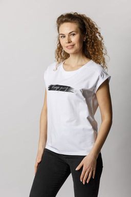 Спортивная футболка из высококачественного хлопка с лайкрой