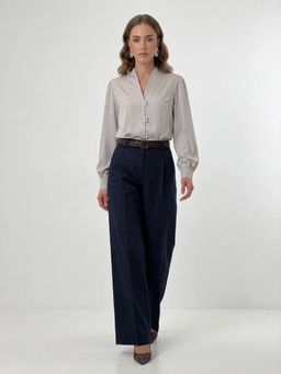 Блузка OD-735-15 серо-коричневый