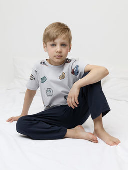 К 1646/городское ралли,индиго пижама для мал