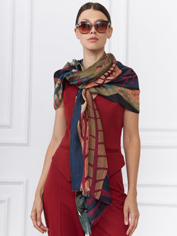 Палантин с рисунком