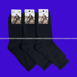 Цена за 5 пар. 5 ПАР - САРТЭКС носки мужские арт. Г-18 р ЧЕРНЫЕ