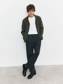 Брюки мужские 25154-497 футер серый меланж - Avese фото 98