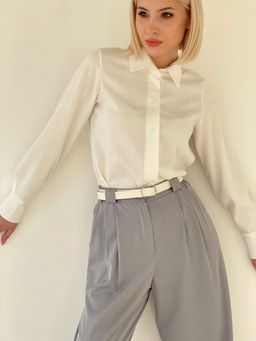 Рубашка с супатной застёжкой свободного силуэта - Martichelli фото 2