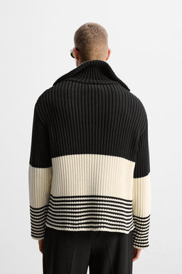 LIMITED EDITION STRIPE ZIP-NECK SWEATER - Zara фото 3