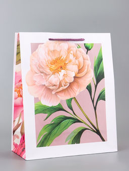 Цена за 2 шт. Пакет подарочный ламинированный вертикальный Цветочное вдохновение, 26?12?32 см