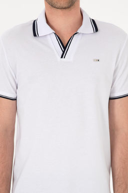 Erkek Slim Fit Ka__k Yaka Beyaz Ti__rt Sepette S_rpriz _ndirim - U.s. polo assn фото 6