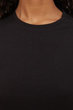 Trendyolmilla Siyah %100 Pamuklu Sortlu/Taytl? Orme Pijama Tak?m? THMSS20PT0397 фото 4