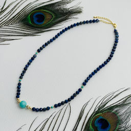 Бусы из Лазурита,Амазонита и Бирюзы