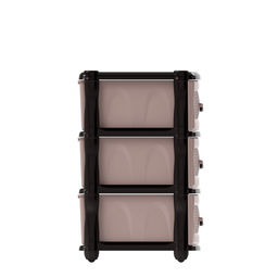 Комод 3-х секционный коричневый (уп.1) М1353