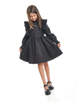 Платье черное нарядное для девочки 33-24251 черный - Mini maxi фото 22