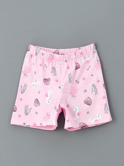 Bask?l? K?z ?ocuk ?ortlu Pijama Tak?m?