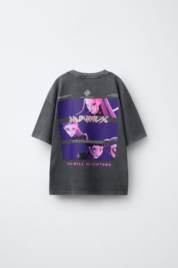 KPOP DEMON HUNTERS NETFLIX WASHED PRINT T-SHIRT - Zara фото 6