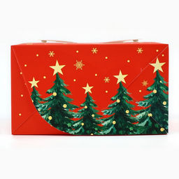 Цена за 5 шт. Коробка под бенто-торт с окном «С Новым годом!», 14 х 14 х 8 см