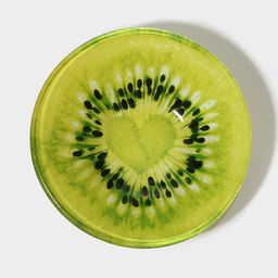 Салатник Доляна «Киви», 200 мл, 12×2.5 см, стекло, зелёный
