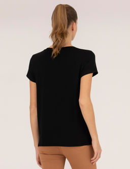 Siyah Comfort Fit V Yaka Basic Ti__rt - Pierre cardin фото 5