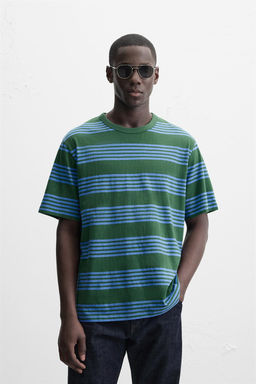 STRIPED JACQUARD T-SHIRT - Zara фото 2