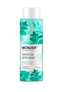 WONDER LAB Экогель для душа fresh & mint 0,38 л