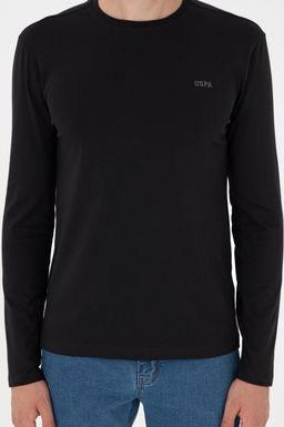 Мужской черный базовый свитшот - U.s. polo assn фото 6