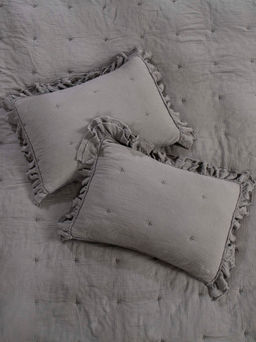 Комплект с одеялом Cloud Stonewashed Cotton (графит)