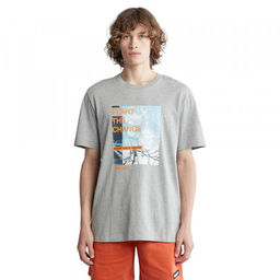 Мужская футболка Timberland SS NNH Front Graphic Tee Regular серая